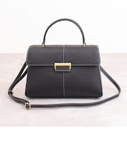 ショルダーベルト付属　2WAYスクエアハンドバッグ