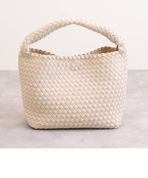 インナーポーチ付属ナイロンメッシュワンハンドルバッグ