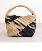 インナーポーチ付属ナイロンメッシュワンハンドルバッグ