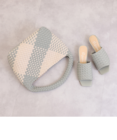 インナーポーチ付属ナイロンメッシュワンハンドルバッグ