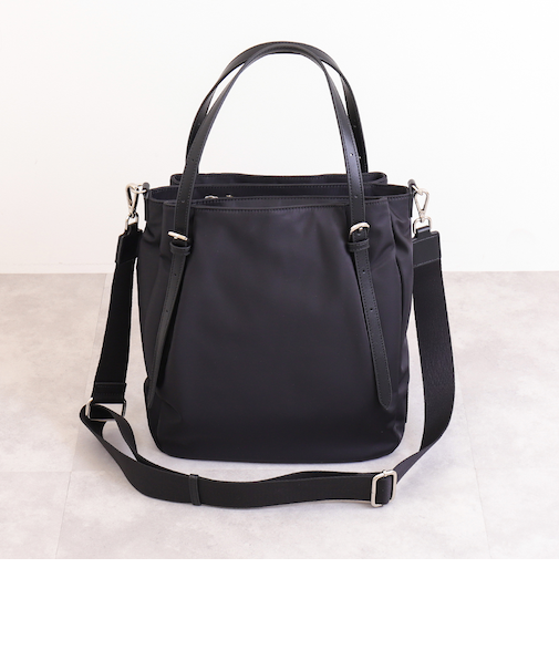 【A4サイズ対応】ショルダーベルト付属2WAYナイロントートバッグ