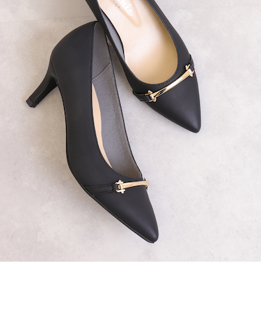 ビットモチーフ ポインテッドトゥパンプス