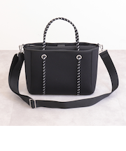 ポーチ付き　ショルダーベルト付属2WAYネオプレントートバッグ