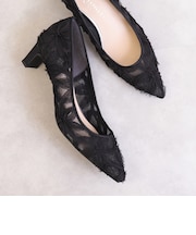 シアージョーゼット　ポインテッドトゥパンプス