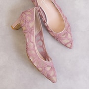 シアージョーゼット　ポインテッドトゥパンプス