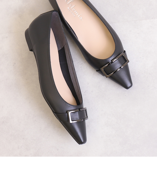 スクエアバックルフラットパンプス｜アルテミスバイダイアナの通販