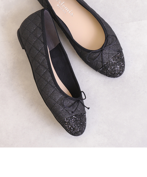 グリッターキルティングバレエシューズ｜アルテミスバイダイアナの通販