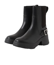 【軽量】【撥水加工】 クリスタルバックル ショートブーツ