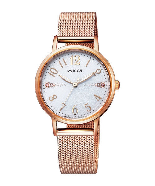 お値下げしました❣️Wicca ゴールド アナログ時計 ストーン付き wiccaの通販｜&mall（アンドモール）三井ショッピングパーク公式通販