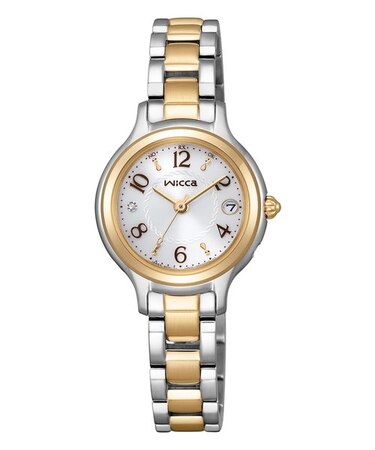 CITIZEN シチズン wicca ソーラーテック電波時計  KS1-937-13