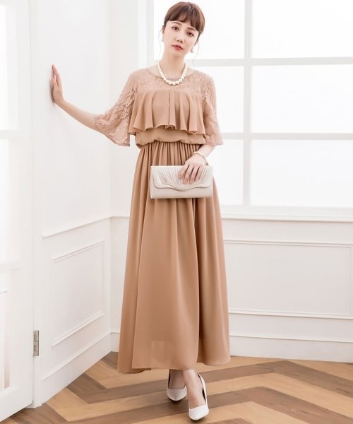 体型カバー♥胸元フリル ドレス 結婚式 ワンピース　パーティードレス　二次会　L cy88202_1_167_1_1200x1200.jpg?