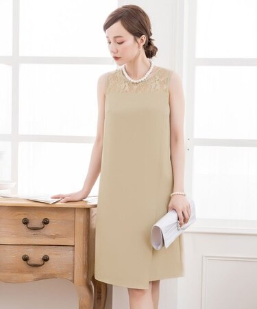 結婚式・お呼ばれ・フォーマル対応巻きスカート風アシンメトリーなスカートデザインドレス