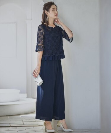 きちんと感リラクシーセットアップパンツドレスパーティードレス