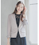 レディース ジャケット Vネック ノーカラー 長袖 タイト結婚式 二次会　オフィス 通勤