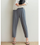 ロングシーズン対応ウエストゴムイージークロップドパンツ