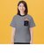 ボーダーデニムポケットTシャツ大人