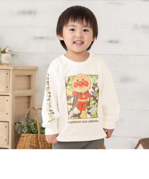 迷彩柄長袖Tシャツ