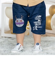 だだんだんアップリケデニムニットパンツ