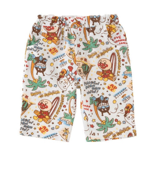バカンス柄ハーフパンツ