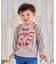 サスペンダー柄長袖Tシャツ