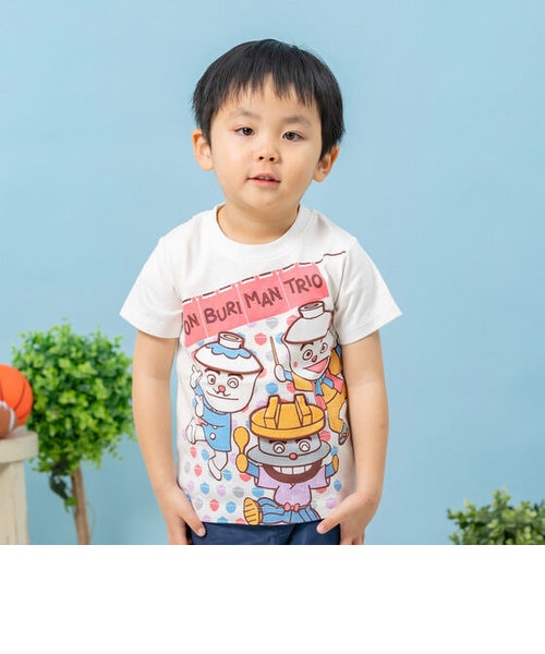 ふたをパカ!どんぶりまんトリオTシャツ｜アンパンマンキッズ