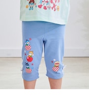 リンゴ柄6分丈レギンス