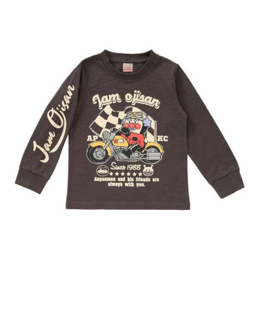 ジャムおじさんバイク長袖Tシャツ