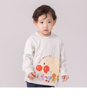 みんなで行進柄長袖Tシャツ
