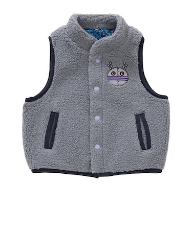 アップリケボア前開きベスト