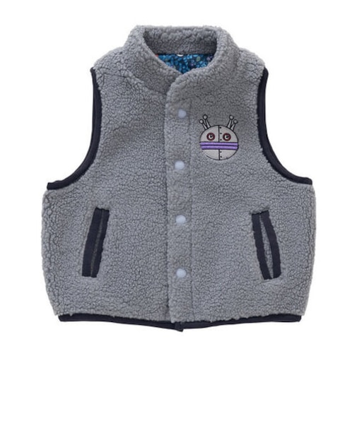 アップリケボア前開きベスト