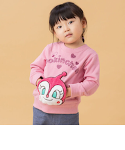ドキンちゃんコキンちゃん BIGアップリケポケットトレーナー