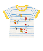 ボーダープリント半袖Tシャツ