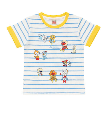 ボーダープリント半袖Tシャツ