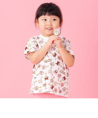 ペロペロチョコ総柄プリントTシャツ
