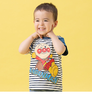 アンパンマンボーダー切替Tシャツ