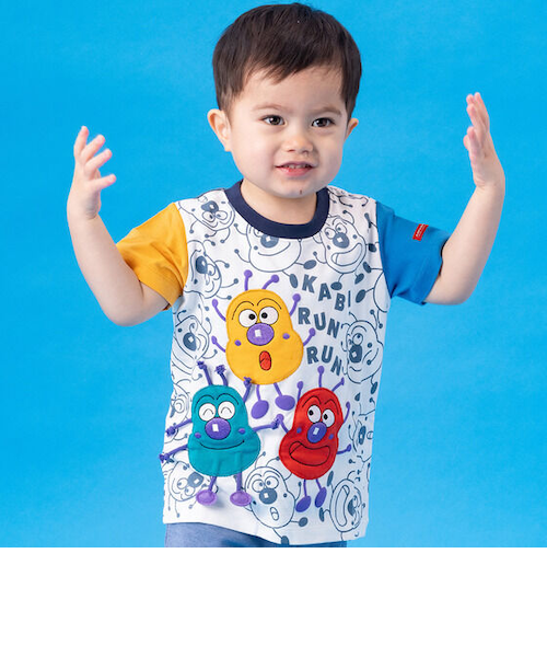 かびるんるん手足ぶらぶら半袖Tシャツ｜アンパンマンキッズ