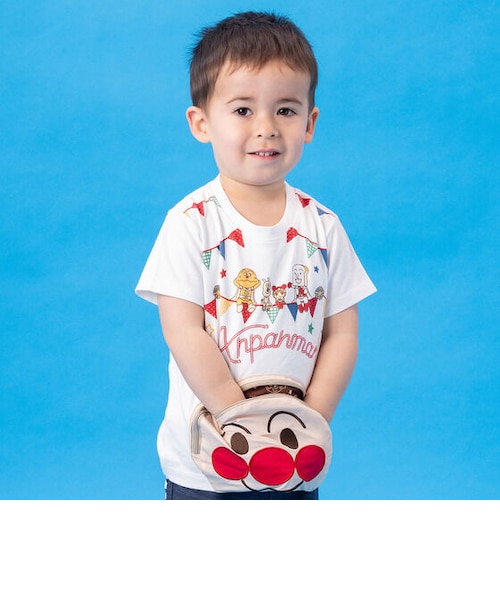 アンパンマンお顔ポケット半袖Tシャツ｜アンパンマンキッズ