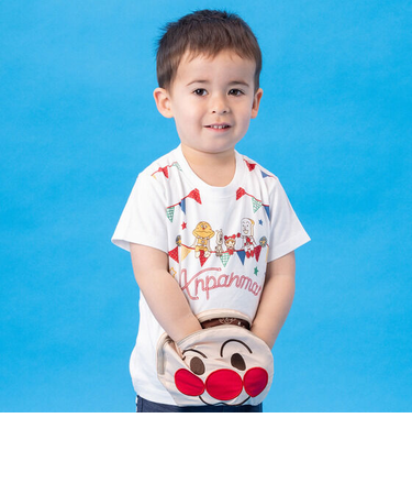 アンパンマンお顔ポケット半袖Tシャツ