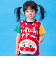 アンパンマンお顔ポケット半袖Tシャツ