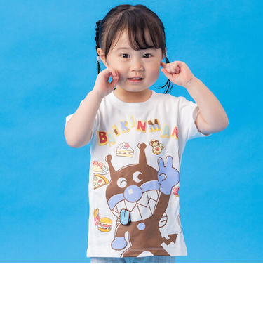 ばいきんまん舌ペロン食いしん坊半袖Tシャツ
