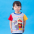 アンパンマン ばいきんまんプリントボーダーTシャツ