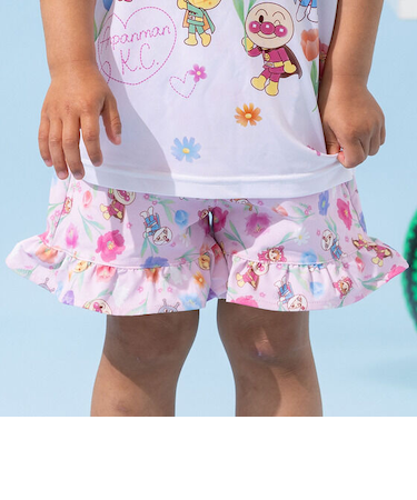 水陸両用お花柄フリルパンツ