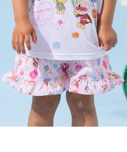 水陸両用お花柄フリルパンツ