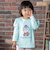 パフスリーブアップリケ9分丈Tシャツ