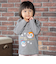 襟フリルお顔アップリケ長袖Tシャツ