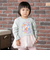 チュール切替ボーダーチュニック