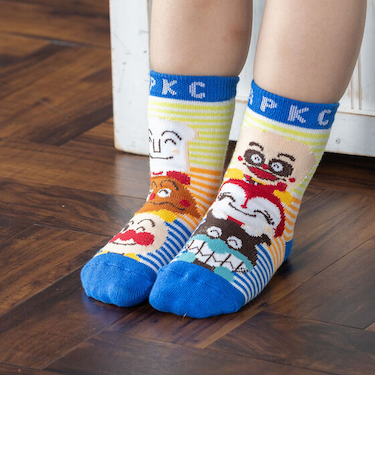 ニコニコレギュラーソックスしょくぱんまんカレーパンマン