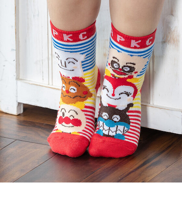 ニコニコレギュラーソックスしょくぱんまんカレーパンマン