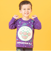 アンパンマンばいきんまんスマイル長袖Tシャツ