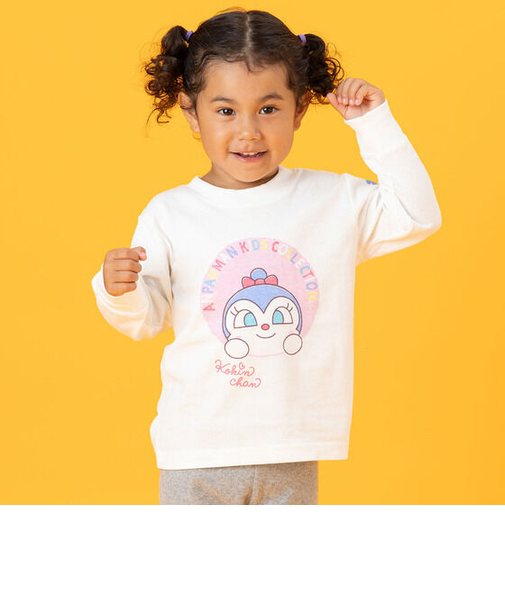ばいきんまんコキンちゃんひょっこり長袖Tシャツ